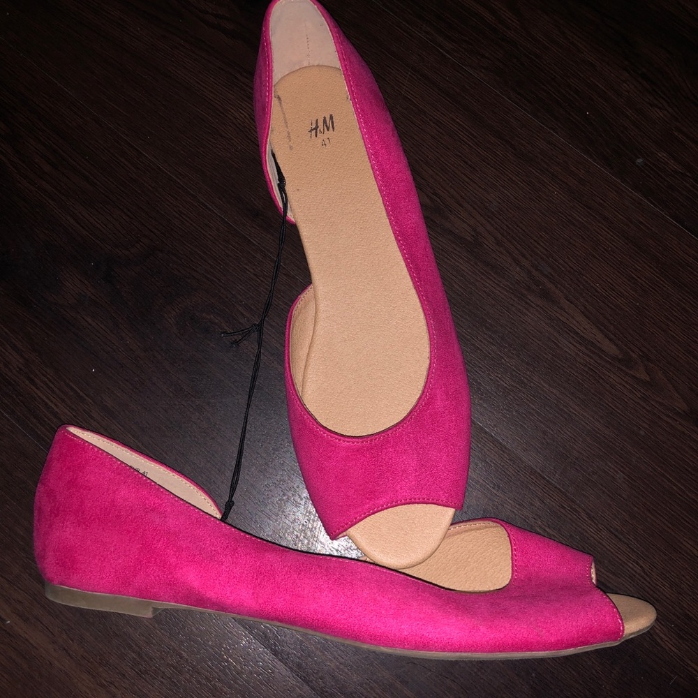 Pink slip on shoes NEW